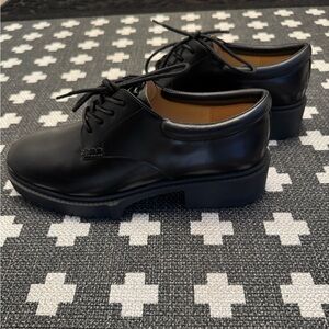 Coach Black Leather Women’s Lyla Derby Oxfords
